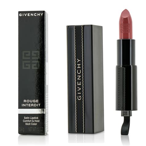 givenchy rouge interdit satin lipstick container|Givenchy universal black lipstick.